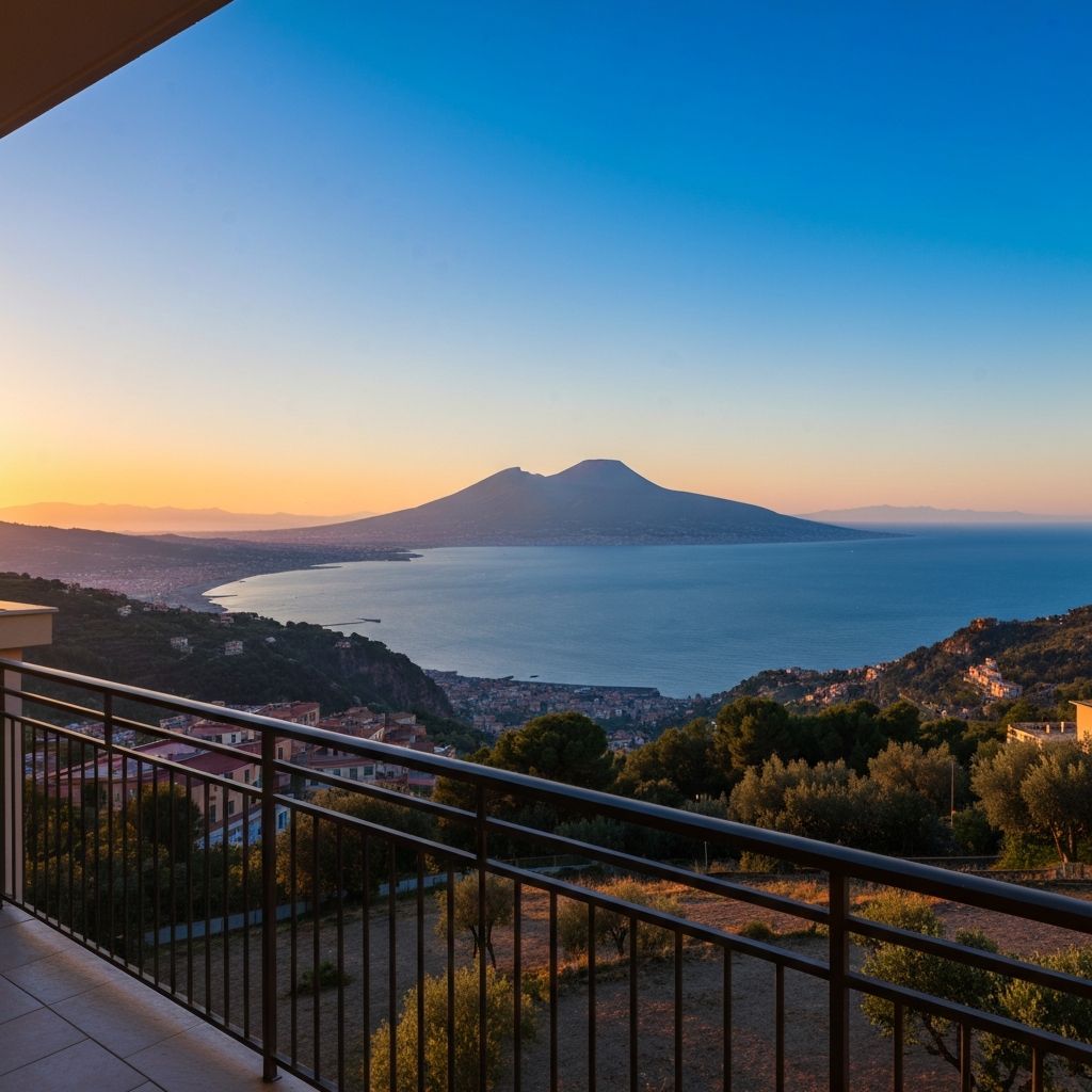 Vista panoramica sul Vesuvio